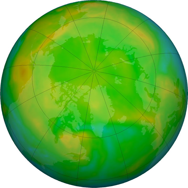 Arctic ozone map for 04 June 2020